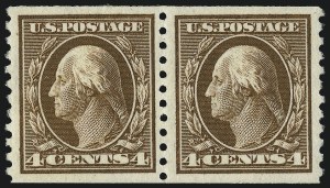 Sale 1007, Lot 2733, 1913-15 Washington-Franklin Issues (Scott 424-460)