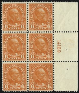Sale 1007, Lot 2837, 1922-29 Issues (Scott 551-573a), 6c Red Orange (558) Sale 1007, Lot 2837, 1922-29 Issues (Scott 551-573a)