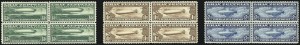 Sale 1007, Lot 2923, Air Post Graf Zeppelin Issue (Scott C13-C15, C18)