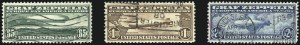 Sale 1007, Lot 2924, Air Post Graf Zeppelin Issue (Scott C13-C15, C18)