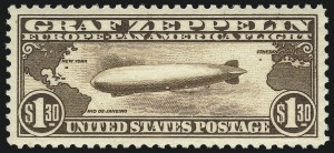 Sale Number 1007, Lot Number 2927, Air Post Graf Zeppelin Issue (Scott C13-C15, C18)