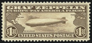 Sale Number 1007, Lot Number 2928, Air Post Graf Zeppelin Issue (Scott C13-C15, C18)