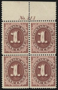 Sale 1007, Lot 2969, Postage Due (Scott J1-J24)