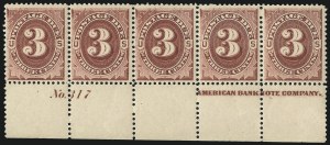 Sale 1007, Lot 2970, Postage Due (Scott J1-J24)