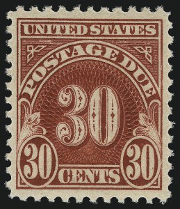 Sale 1007, Lot 3004, Postage Due (Scott J25-J80b)