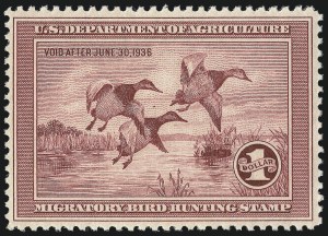 Sale 1007, Lot 3161, Hunting Permit singles (RW)
