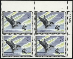 Sale 1007, Lot 3189, Hunting Permit blocks (RW)