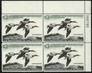 Sale 1007, Lot 3192, Hunting Permit blocks (RW)