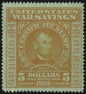 Sale 1007, Lot 3228, Savings Stamps (PS, WS)