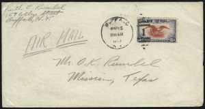Sale 1010, Lot 124, Air Post Issues