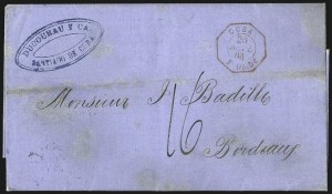 Sale 1010, Lot 197, French Consular P.O. in Cuba