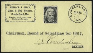 Sale 1010, Lot 43, 1861-66 Issue