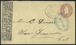 Sale 1011, Lot 1172, Western Express (Jones & Russell`s thru Pacific Express)