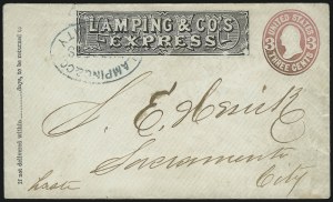 Sale 1011, Lot 1173, Western Express (Jones & Russell`s thru Pacific Express)