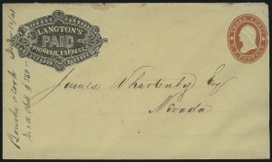 Sale 1011, Lot 1180, Western Express (Jones & Russell`s thru Pacific Express)