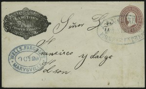 Sale 1011, Lot 1181, Western Express (Jones & Russell`s thru Pacific Express)