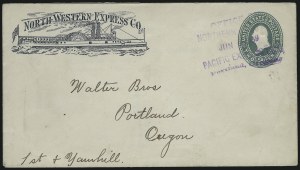 Sale 1011, Lot 1187, Western Express (Jones & Russell`s thru Pacific Express)