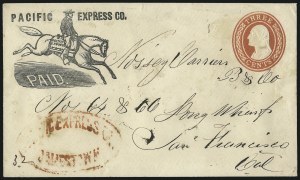 Sale 1011, Lot 1189, Western Express (Jones & Russell`s thru Pacific Express)