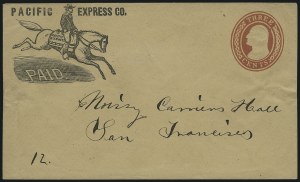 Sale 1011, Lot 1190, Western Express (Jones & Russell`s thru Pacific Express)