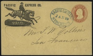Sale 1011, Lot 1191, Western Express (Jones & Russell`s thru Pacific Express)