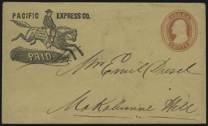 Sale 1011, Lot 1192, Western Express (Jones & Russell`s thru Pacific Express)