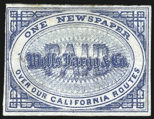 Sale 1011, Lot 1210, Western Express (Wells Fargo thru Whitney, groups)