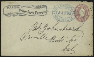 Sale 1011, Lot 1227, Western Express (Wells Fargo thru Whitney, groups)