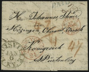Sale 1011, Lot 1257, Postal Markings by State (Alaska thru Massachusetts)