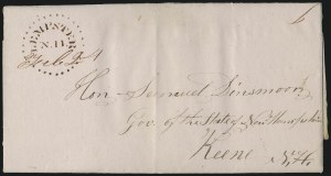 Sale 1011, Lot 1270, Postal Markings by State (New Hampshire)