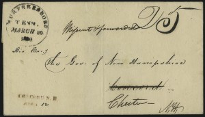 Sale 1011, Lot 1278, Postal Markings by State (New Jersey thru Virginia)