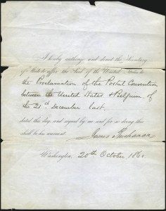 Sale 1011, Lot 1292, Waterway, Railroad and Transatlantic Mail