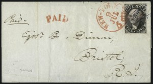 Sale 1011, Lot 1340, New York Postmaster`s Provisionals (Scott 9X1-9X1b)