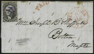 Sale 1011, Lot 1343, New York Postmaster`s Provisionals (Scott 9X1-9X1b)