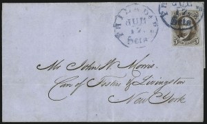 Sale 1011, Lot 1349, 5c 1847 Issue (Scott 1)