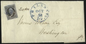 Sale 1011, Lot 1354, 5c 1847 Issue (Scott 1)