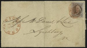 Sale 1011, Lot 1355, 5c 1847 Issue (Scott 1)