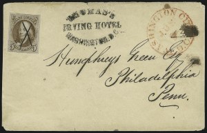 Sale 1011, Lot 1386, 5c 1847 Issue, cont. (Scott 1)