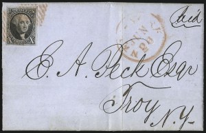 Sale 1011, Lot 1391, 10c 1847 Issue (Scott 2)