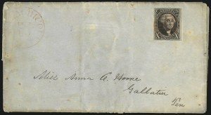 Sale 1011, Lot 1393, 10c 1847 Issue (Scott 2)