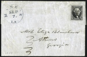 Sale 1011, Lot 1395, 10c 1847 Issue (Scott 2)