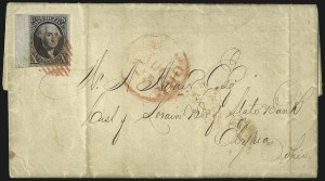 Sale 1011, Lot 1402, 10c 1847 Issue (Scott 2)