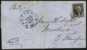Sale 1011, Lot 1410, 10c 1847 Issue (Scott 2)