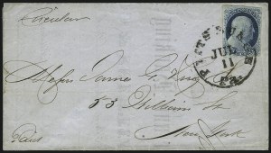 Sale 1011, Lot 1418, 1c 1851-56 Issue (Scott 7-9)