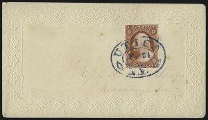 Sale 1011, Lot 1424, 3c 1851-56 Issue (Scott 10-10A)