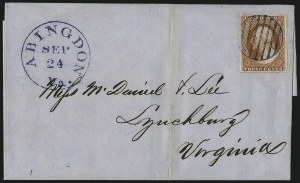 Sale 1011, Lot 1435, 3c 1851-56 Issue (Scott 10-10A)