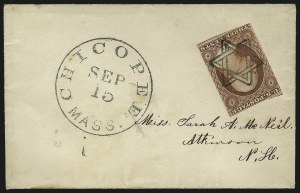 Sale 1011, Lot 1456, 3c 1851-56 Issue (Scott 11-11A)