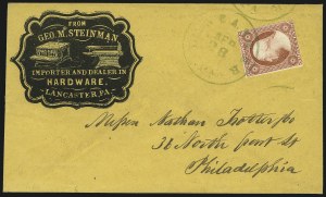 Sale 1011, Lot 1458, 3c 1851-56 Issue (Scott 11-11A)