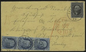 Sale 1011, Lot 1487, 1c-3c 1857-60 Issue (Scott 18-26)