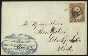 Sale 1011, Lot 1495, 1c-3c 1857-60 Issue (Scott 18-26)