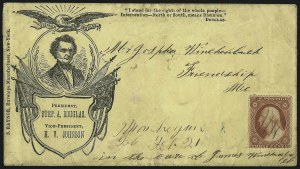 Sale 1011, Lot 1501, 1c-3c 1857-60 Issue (Scott 18-26)